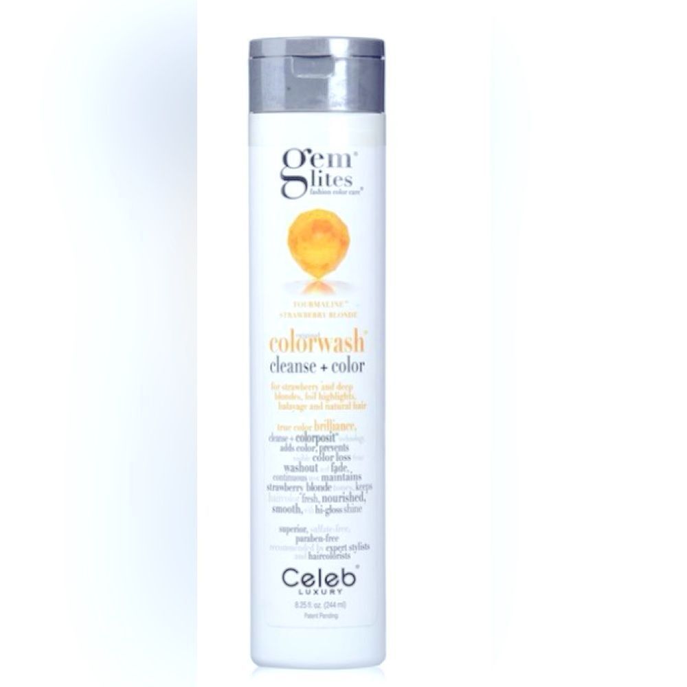 🛍️Celeb Luxury Gem Lites Semi Permanent Color Wash Shampoo Red Tourmaline 240ml